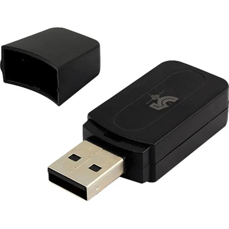 Adaptador USB Bluetooth 5+ 015-0064 e Receptor de Música Com Cabo Aux