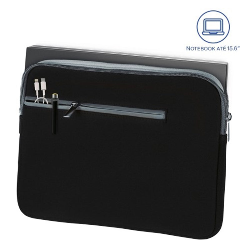 Case Neoprene Notebook 15,6 Preto Cinza Multi – Bo400