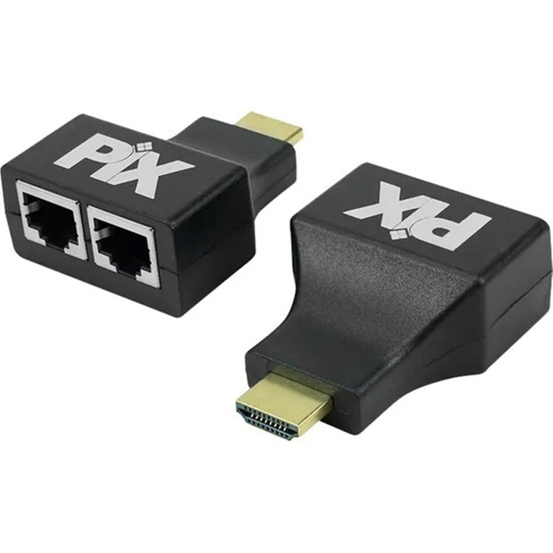 Extensor HDMI Pix 075-0897 Via Cabo Rede UTP RJ45 CAT5E/6 20M