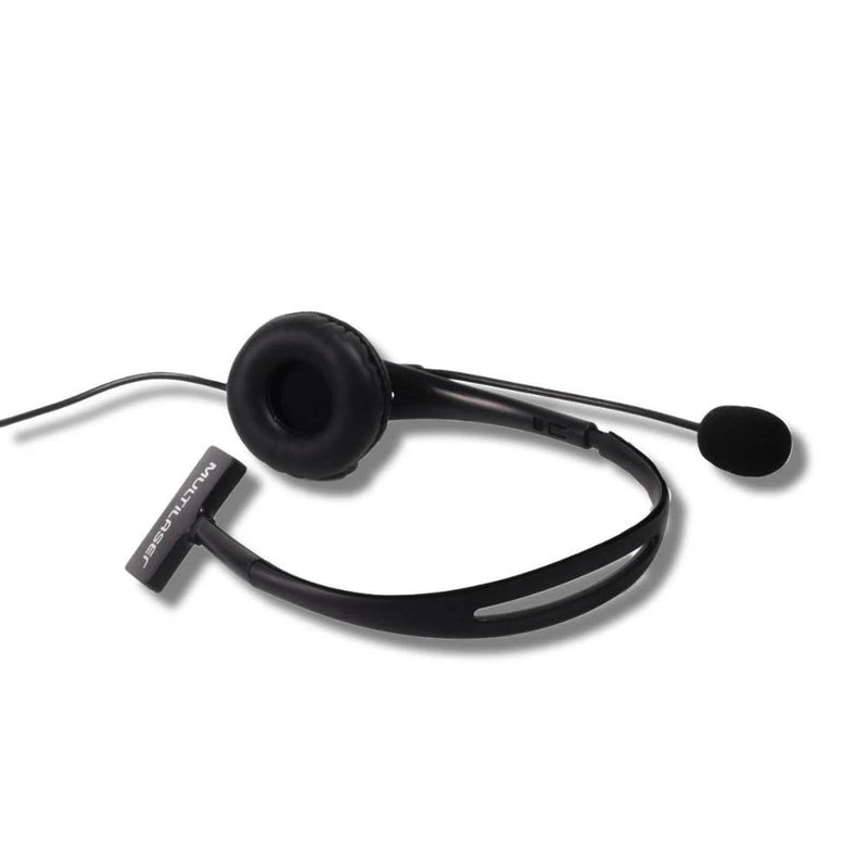 Fone  Headset Telemarketing Profissional Telefone Conexão Rj09  Microfone Flexível  Preto - PH251
