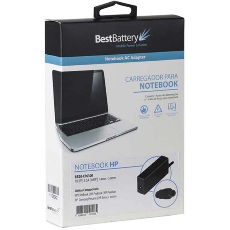 Fonte Notebook HP BB20-CP6300-H - 19V-4.74A-90W - 7.4mm – 5.0mm