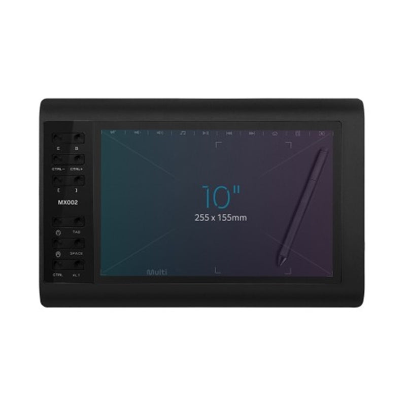 Mesa Digitalizadora Multi Criativa Plus 10, 8192 níveis de Pressão, 12 botões, USB, Preto – MX002 - TerabytesInformatica