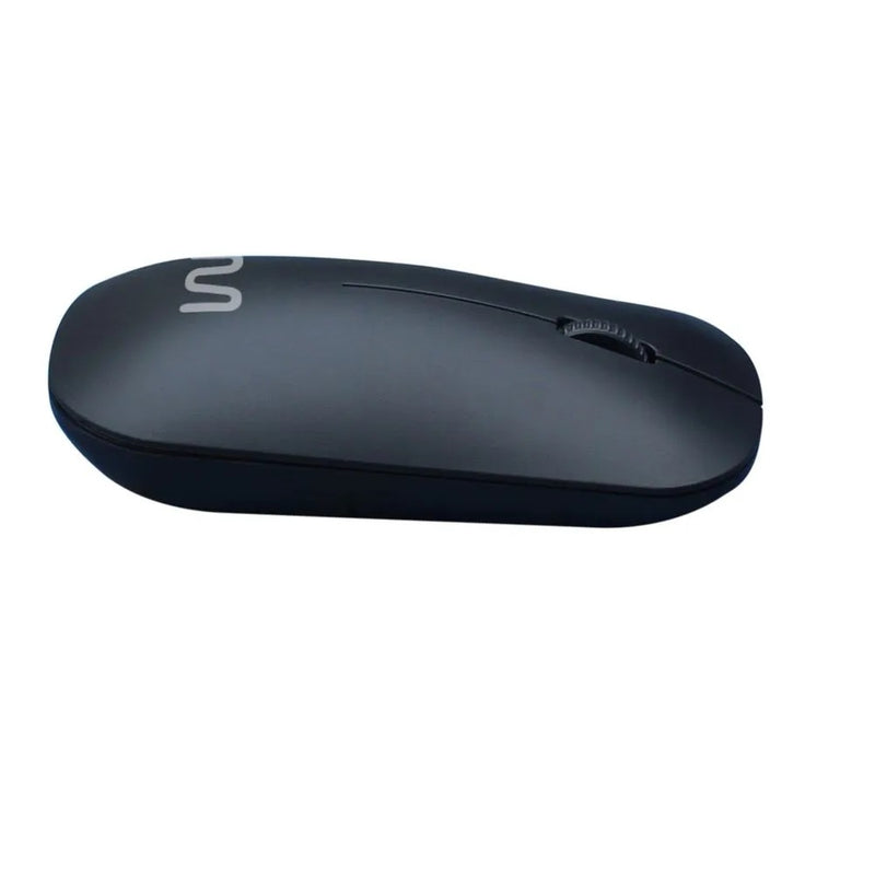 Mouse Sem Fio Slim  Ms100  Box Conexão Usb  1200dpi 3 Botões Box Preto - MO307