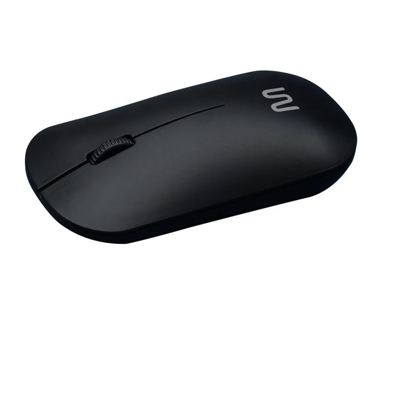 Mouse Sem Fio Slim  Ms100  Box Conexão Usb  1200dpi 3 Botões Box Preto - MO307