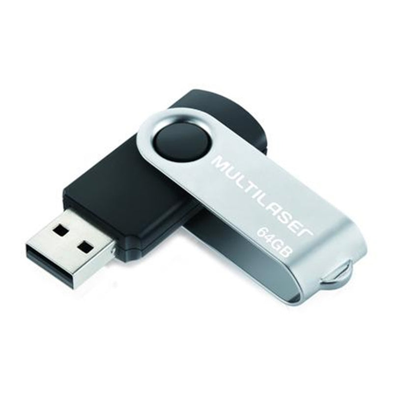 Pen Drive Twist 64GB USB   Preto Multi – PD590
