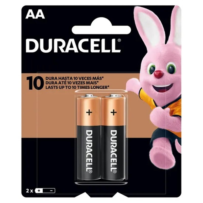 Pilha Alcalina AA MN1500B2 Cartela com 2 DURACELL