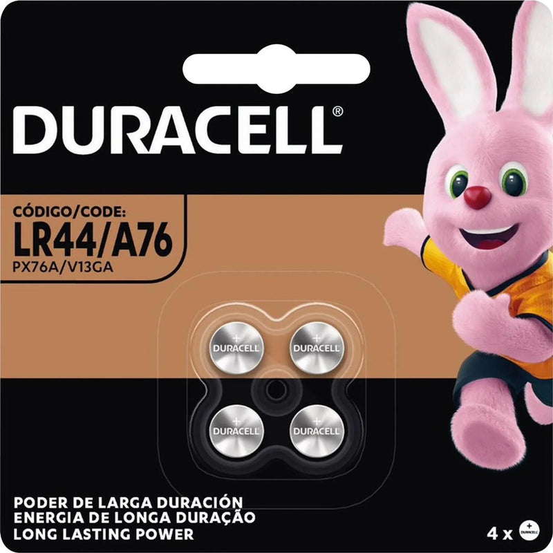 Pilha Botão Alcalina 1,5v LR44 (C/4 Pilhas) Duracell - TerabytesInformatica