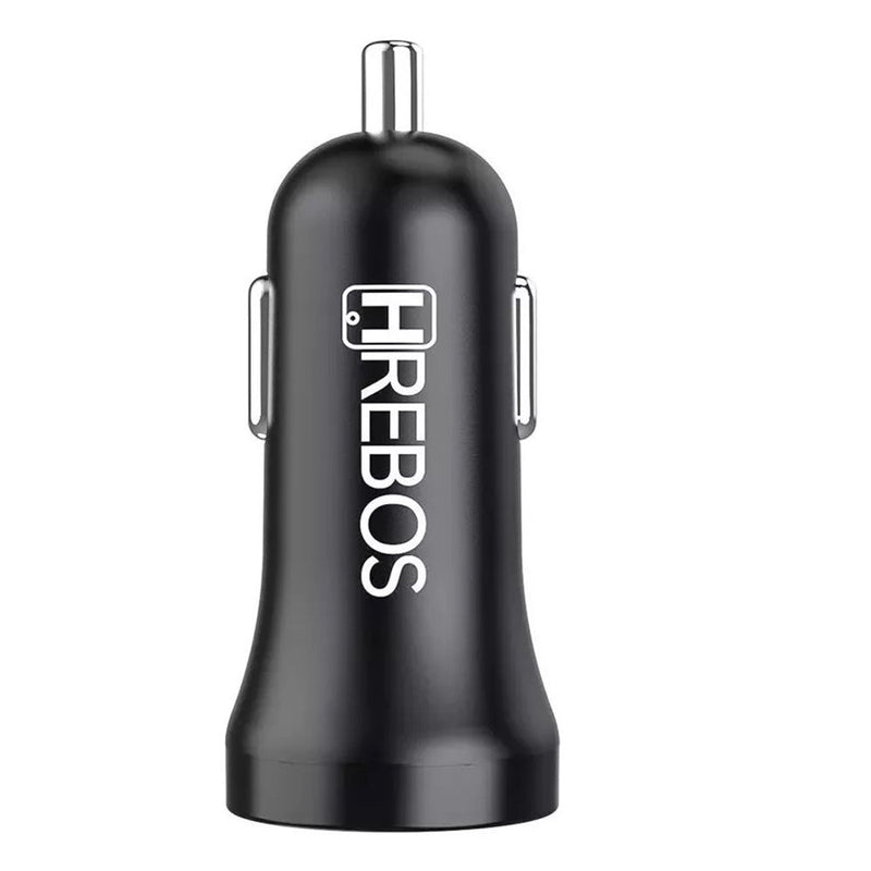 Carregador Celular Veicular Carro Turbo Power 2 Saídas Usb Cor Preto Herbus - TerabytesInformatica - ACENDEDOR