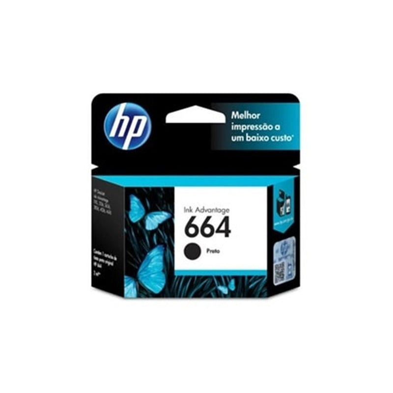 Cartucho de Tinta HP 664, preto Original F6V29AB - TerabytesInformatica - Cartucho HP