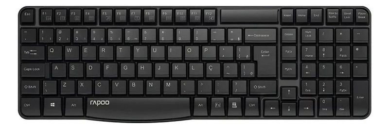 Kit Teclado E Mouse S/fio Rapoo X1800s C/pilhas Cor do mouse Preto Cor do teclado Preto - TerabytesInformatica - 