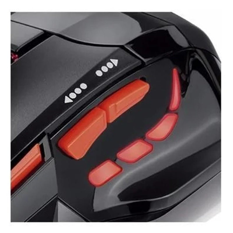 Mouse Óptico Multi Xgamer Fire Button, 2400DPI, 7 Botões, USB, Preto E Vermelho - Mo236 - TerabytesInformatica - 