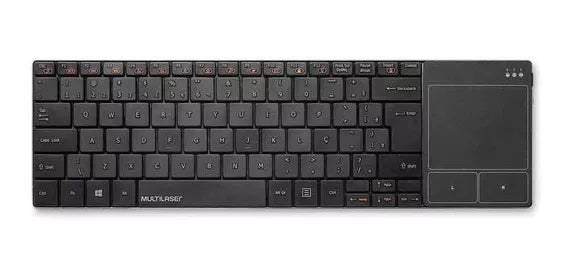 Teclado Para Smart Tv Sem Fio Touch Pad Tc219 - Multilaser - TerabytesInformatica - 