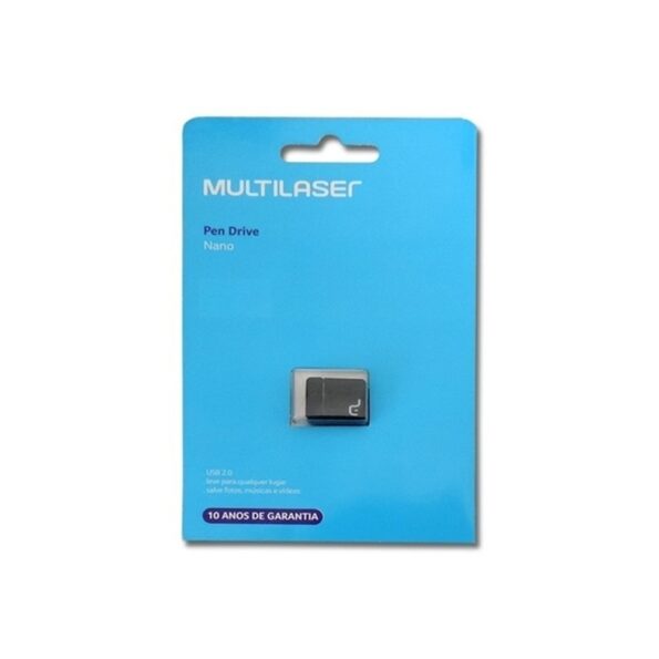Pen Drive Nano 32GB USB Preto Multilaser - PD055