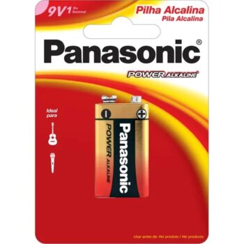Bateria Panasonic Alcalina 9v 6lf22xab/1b24 (Carrinhoela Com 1 Unid.),9v 6lf22xab/1b24v,Bateria Panasonic Alcalina 9v