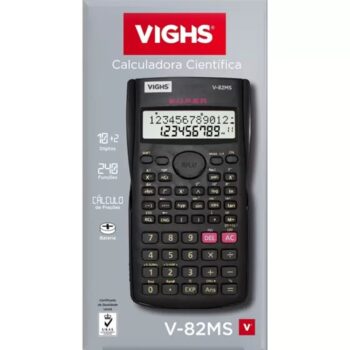 Calculadora científica v-82ms preta 240 funções - vighs,Calculadora científica v-82ms,v-82ms