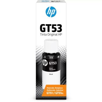 Refil de tinta original Preto HP GT53,Refil HP GT53 (1VV22AL) 90 ml,Refil de tinta original Preto HP GT53 (1VV22AL) 90 ml